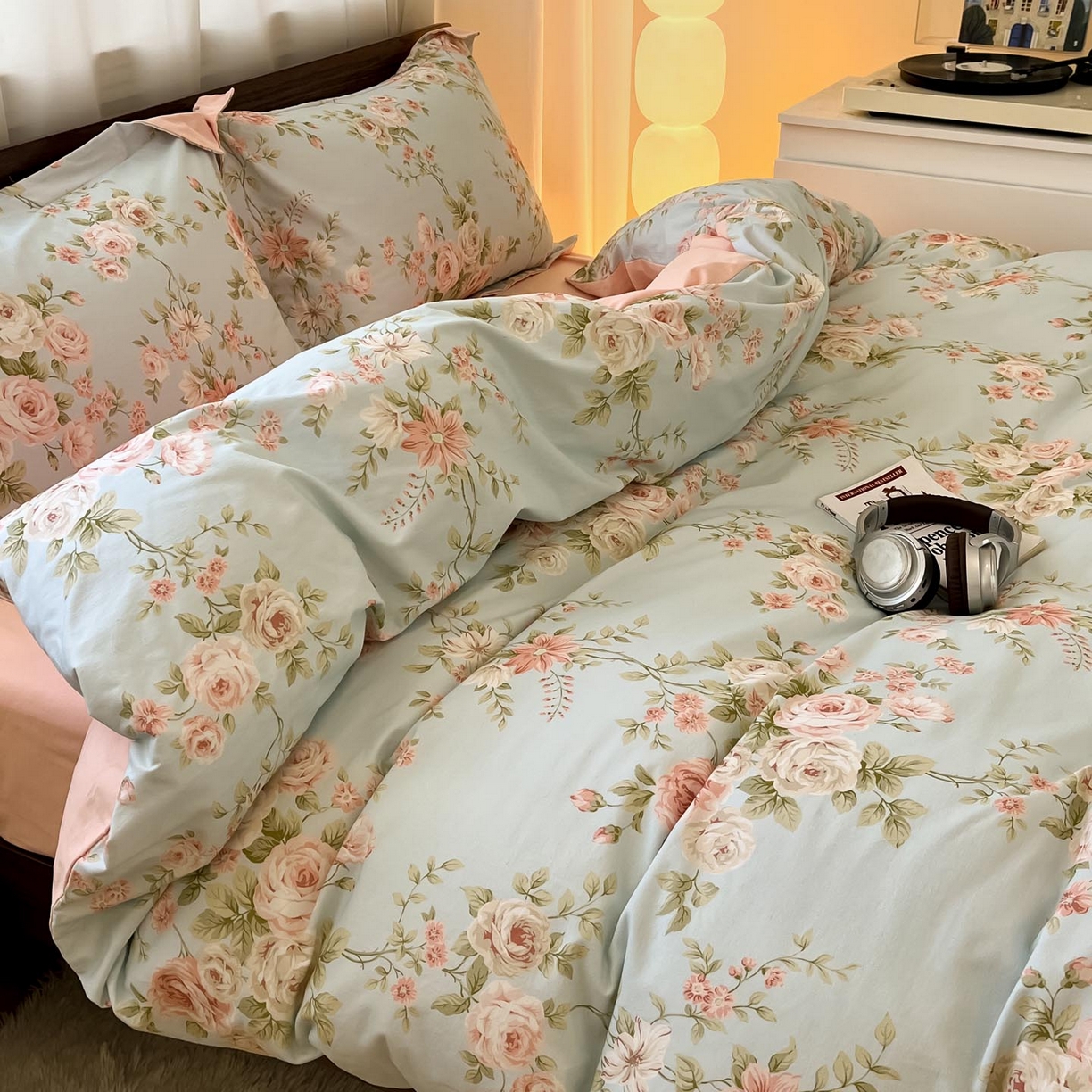 91家纺网 家纺一手货源 找家纺 （总）涵宸家纺 2025新款加厚全棉磨毛印花四件套--罗马系列 场景二