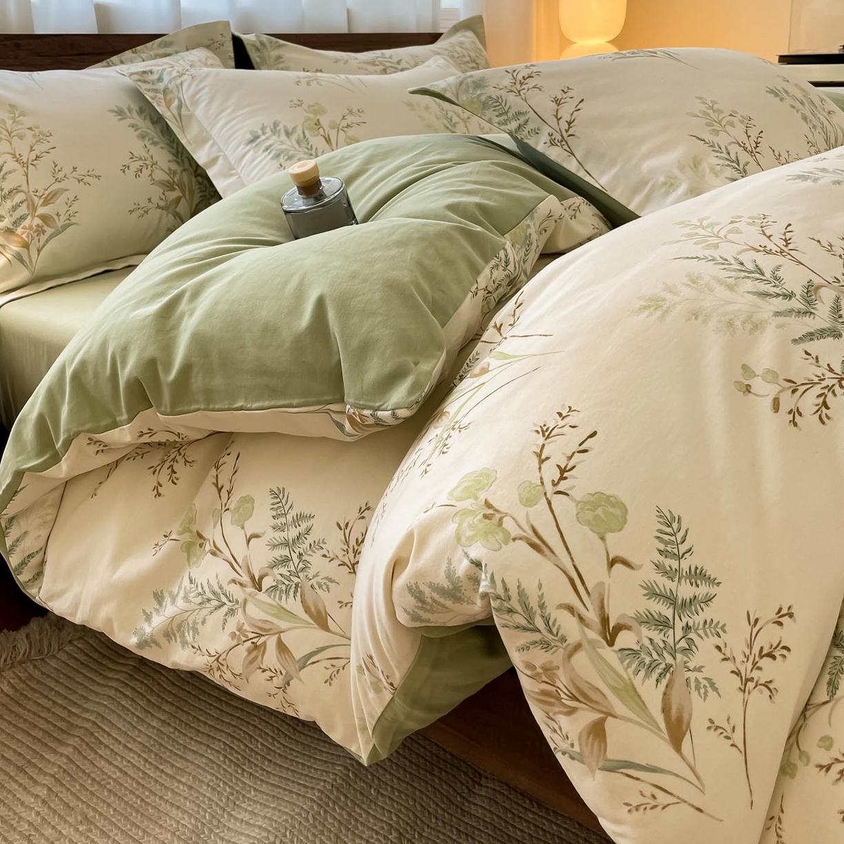 91家纺网 家纺一手货源 找家纺 （总）涵宸家纺 2025新款加厚全棉磨毛印花四件套--罗马系列 场景二