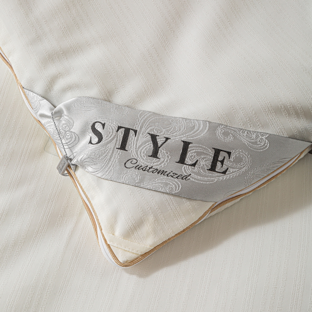 91家纺网 家纺一手货源 找家纺 （总）罗布斯 2025新款全棉提花冬被拉链二合一子母被冬被春秋被夏被子被芯蛋白被加厚棉被子母被图（含实拍图）（工艺升级特点 ； 四圈已固定锁棉 不移动不跑棉）