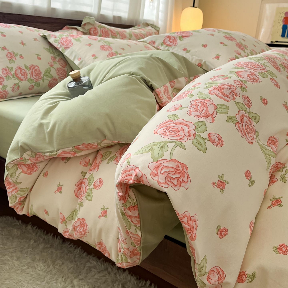 91家纺网 家纺一手货源 找家纺 （总）涵宸家纺 2025新款加厚全棉磨毛印花四件套--罗马系列 场景二