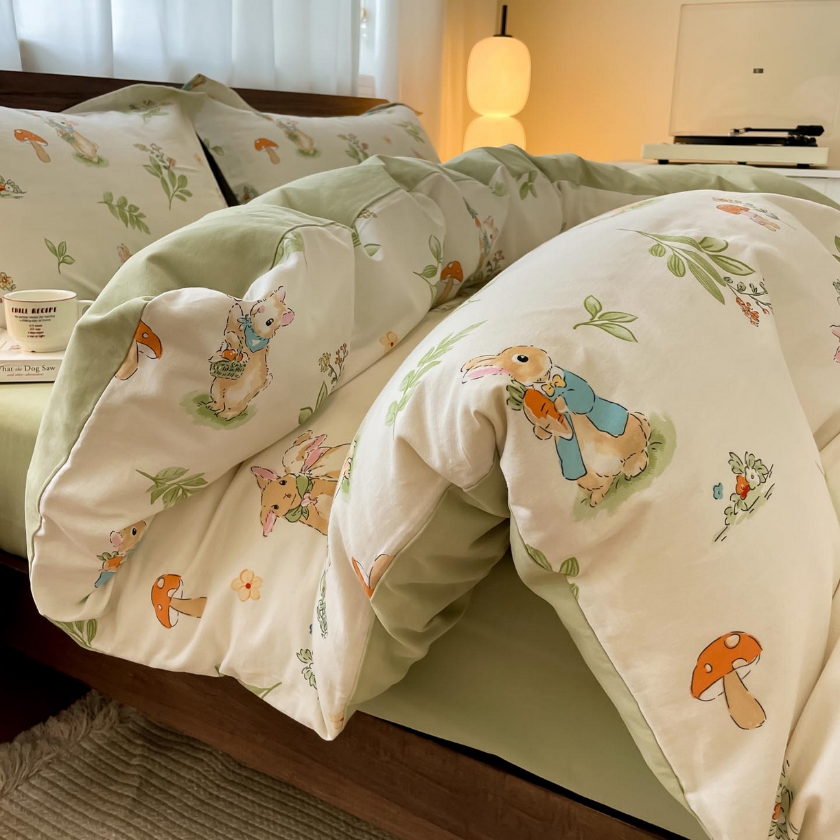 91家纺网 家纺一手货源 找家纺 （总）涵宸家纺 2025新款加厚全棉磨毛印花四件套--罗马系列 场景二