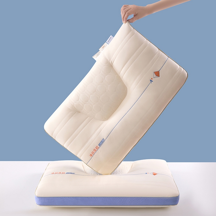 91家纺网 家纺一手货源 找家纺 （总）珍贝家纺 2025新款冰丝助眠护颈枕头枕芯家用学生宿舍单人枕芯枕头