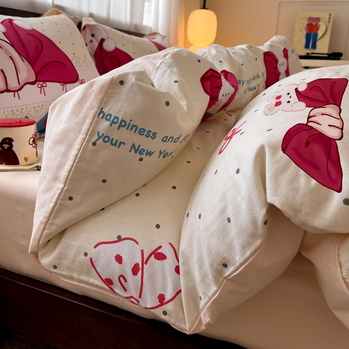 91家纺网 家纺一手货源 找家纺 （总）涵宸家纺 2025新款加厚全棉磨毛印花四件套--罗马系列 场景二