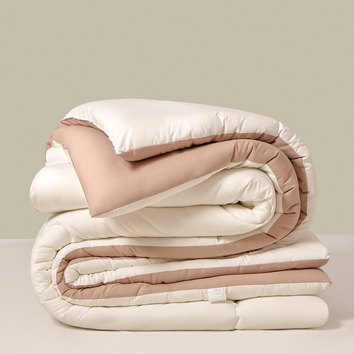 91家纺网 家纺一手货源 找家纺 U被家纺 2025新款软FU软棉奶油一体懒人被被子被芯 奶油红