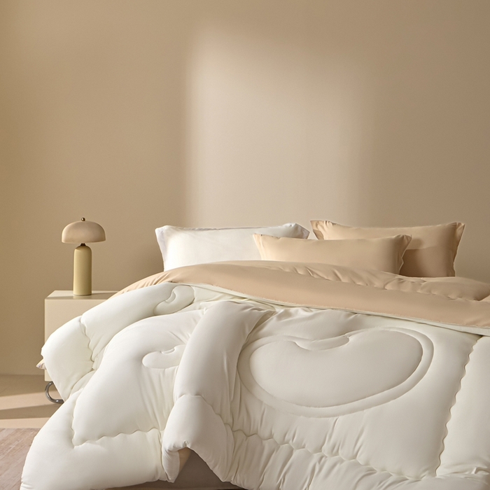 91家纺网 家纺一手货源 找家纺 U被家纺 2025新款软FU软棉奶油一体懒人被被子被芯 奶油橘