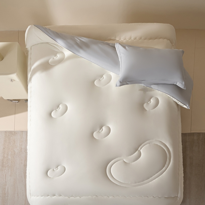 91家纺网 家纺一手货源 找家纺 U被家纺 2025新款软FU软棉奶油一体懒人被被子被芯 奶油灰