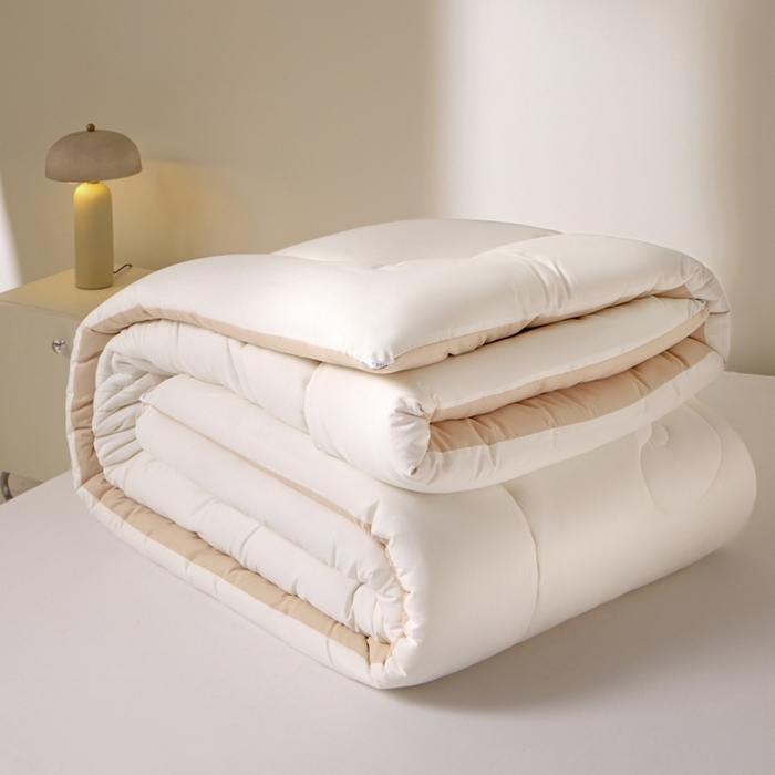 91家纺网 家纺一手货源 找家纺 U被家纺 2025新款软FU软棉奶油一体懒人被被子被芯 奶油橘