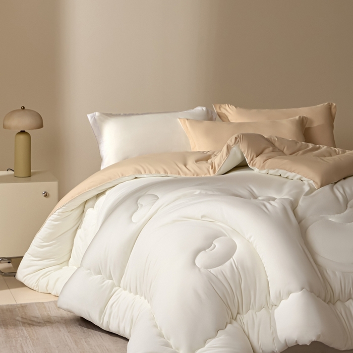 91家纺网 家纺一手货源 找家纺 U被家纺 2025新款软FU软棉奶油一体懒人被被子被芯 奶油橘