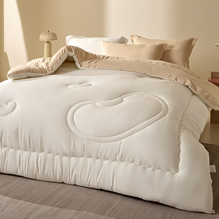 91家纺网 家纺一手货源 找家纺 U被家纺 2025新款软FU软棉奶油一体懒人被被子被芯 奶油橘