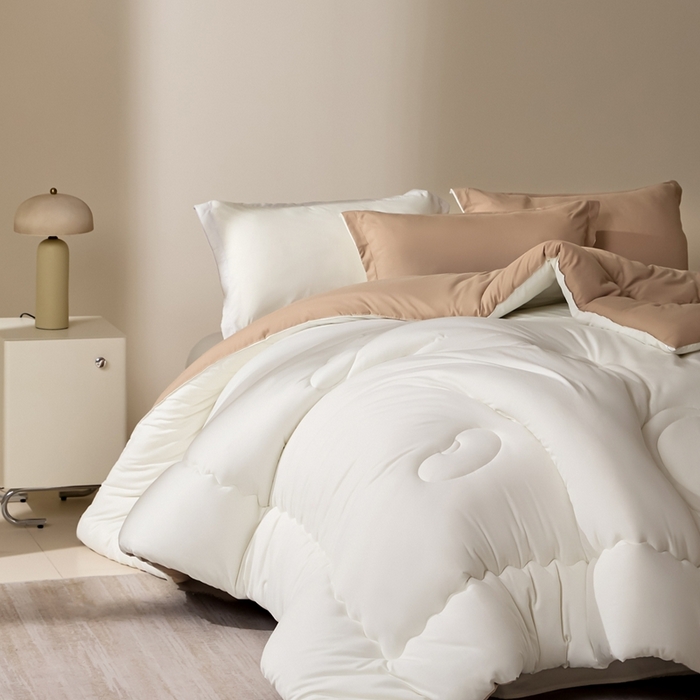 91家纺网 家纺一手货源 找家纺 U被家纺 2025新款软FU软棉奶油一体懒人被被子被芯 奶油红