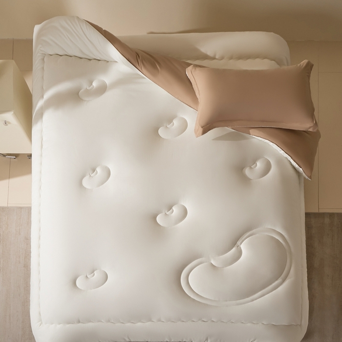 91家纺网 家纺一手货源 找家纺 U被家纺 2025新款软FU软棉奶油一体懒人被被子被芯 奶油红