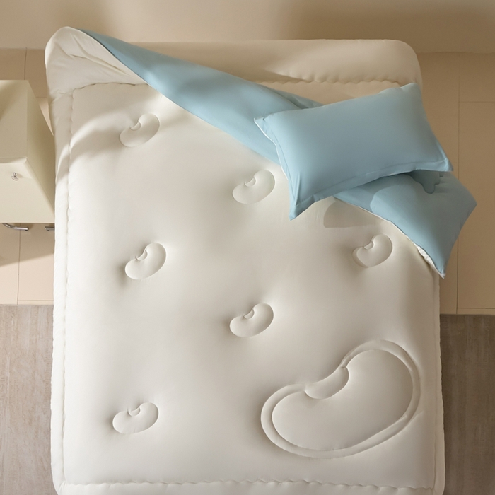 91家纺网 家纺一手货源 找家纺 U被家纺 2025新款软FU软棉奶油一体懒人被被子被芯 奶油蓝