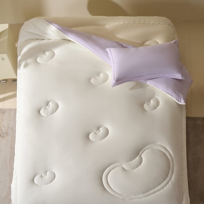 91家纺网 家纺一手货源 找家纺 U被家纺 2025新款软FU软棉奶油一体懒人被被子被芯 奶油紫