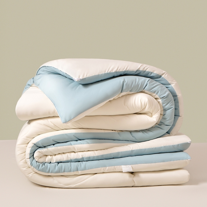 U被家纺 2025新款软FU软棉奶油一体懒人被被子被芯 奶油蓝