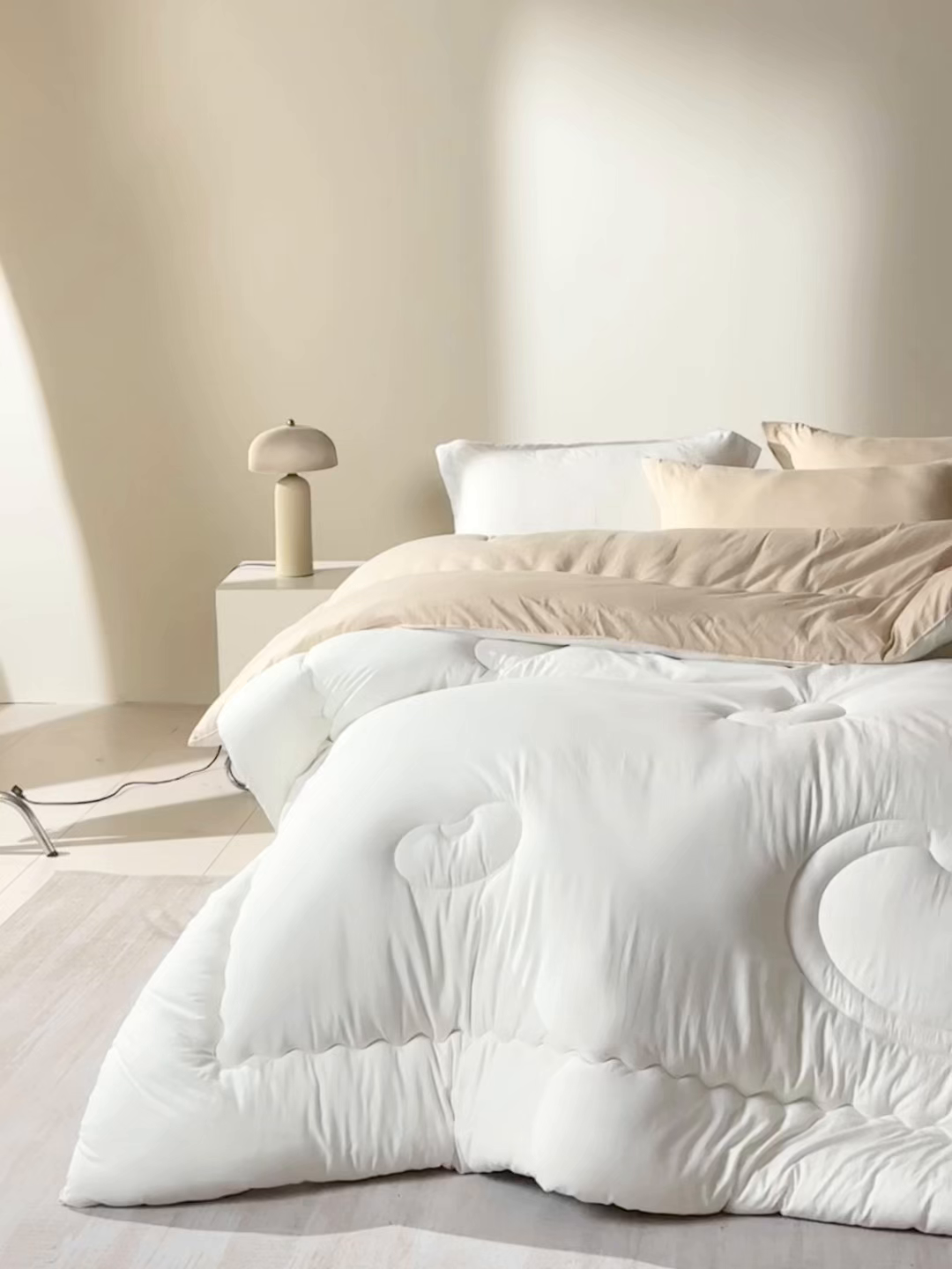 91家纺网 家纺一手货源 找家纺 U被家纺 2025新款软FU软棉奶油一体懒人被被子被芯 奶油橘