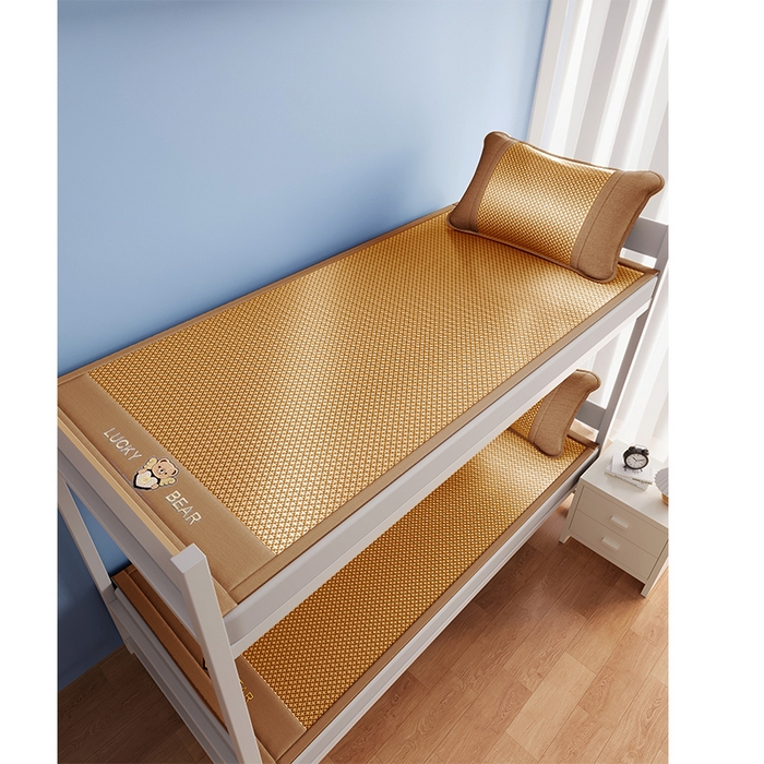 91家纺网 家纺一手货源 找家纺 （总）缦吉 2025款学生专用天使熊冰藤席藤席凉席-学生款