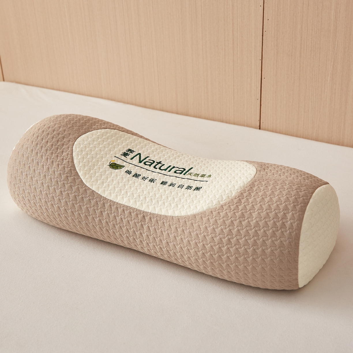 91家纺网 家纺一手货源 找家纺 缦吉 2025款天然草本刺绣工艺荞麦枕枕头枕芯(独家版权) 浅咖