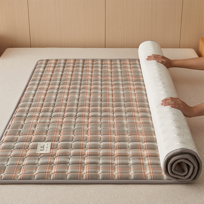 91家纺网 家纺一手货源 找家纺 缦吉 2025款加厚新疆棉花床垫床褥床护垫床单 简兮咖