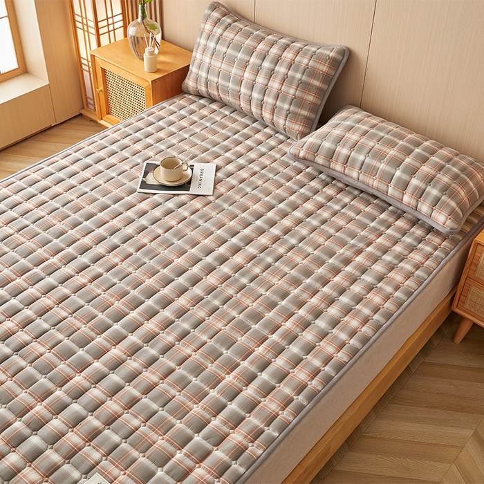 91家纺网 家纺一手货源 找家纺 缦吉 2025款加厚新疆棉花床垫床褥床护垫床单 简兮咖