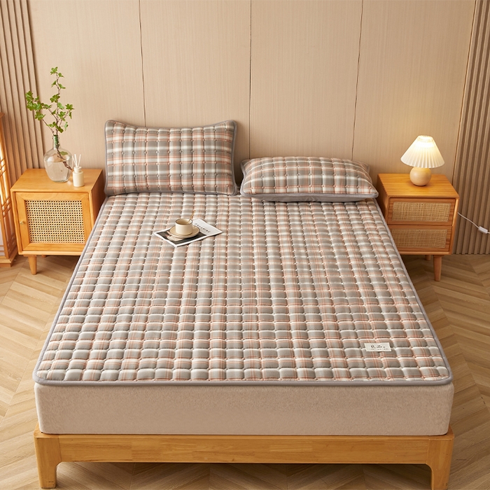 91家纺网 家纺一手货源 找家纺 缦吉 2025款加厚新疆棉花床垫床褥床护垫床单 简兮咖