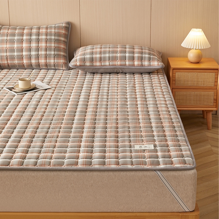 91家纺网 家纺一手货源 找家纺 缦吉 2025款加厚新疆棉花床垫床褥床护垫床单 简兮咖