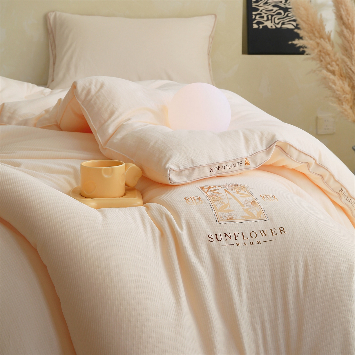 91家纺网 家纺一手货源 找家纺 （总）宝士康家纺 2025新品10A抗菌立体向阳春秋被/冬被/被芯/跨境/外贸-金阙朝岚