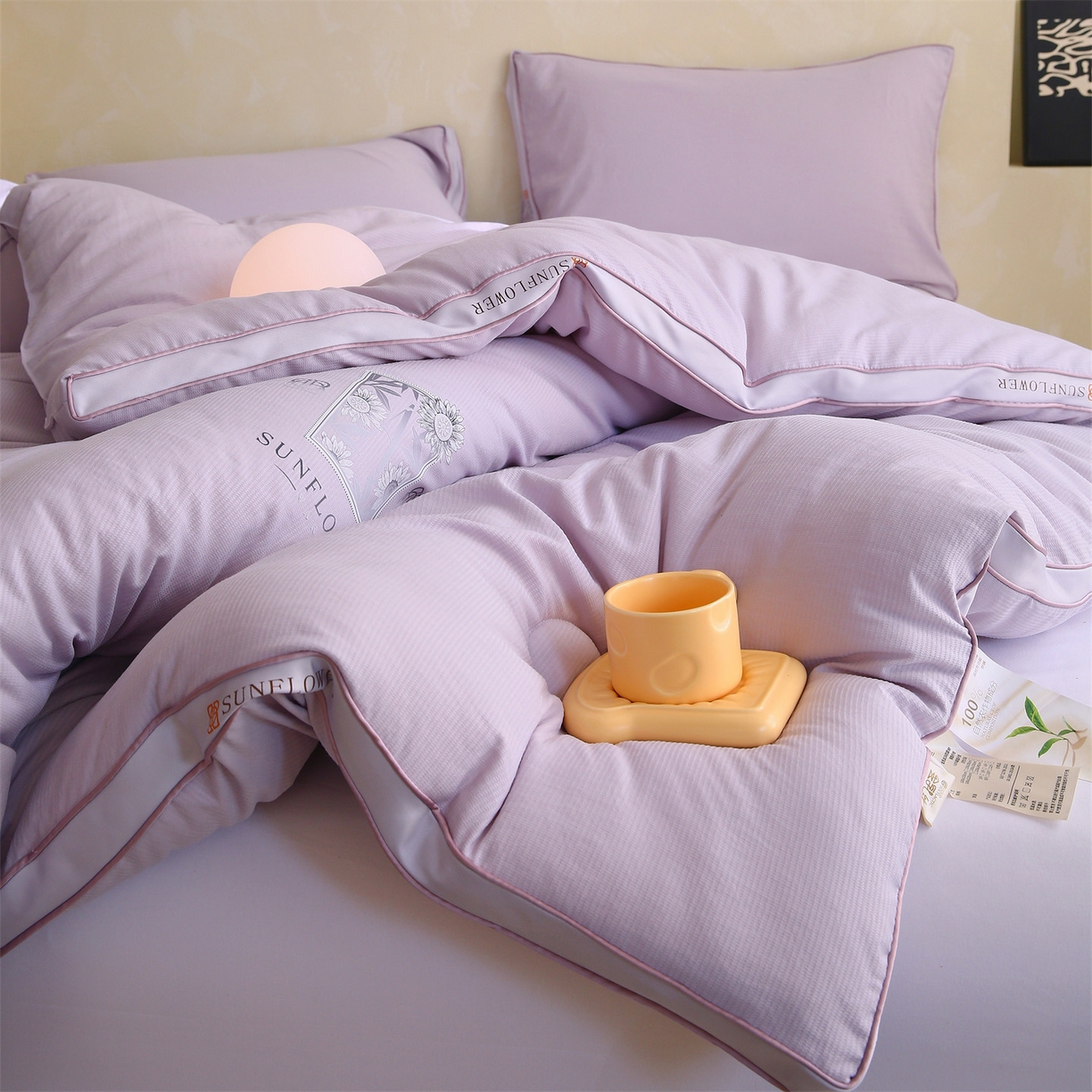 91家纺网 家纺一手货源 找家纺 宝士康家纺 2025新品10A抗菌立体向阳春秋被/冬被/被芯/跨境/外贸-金阙朝岚 金阙朝岚-紫色