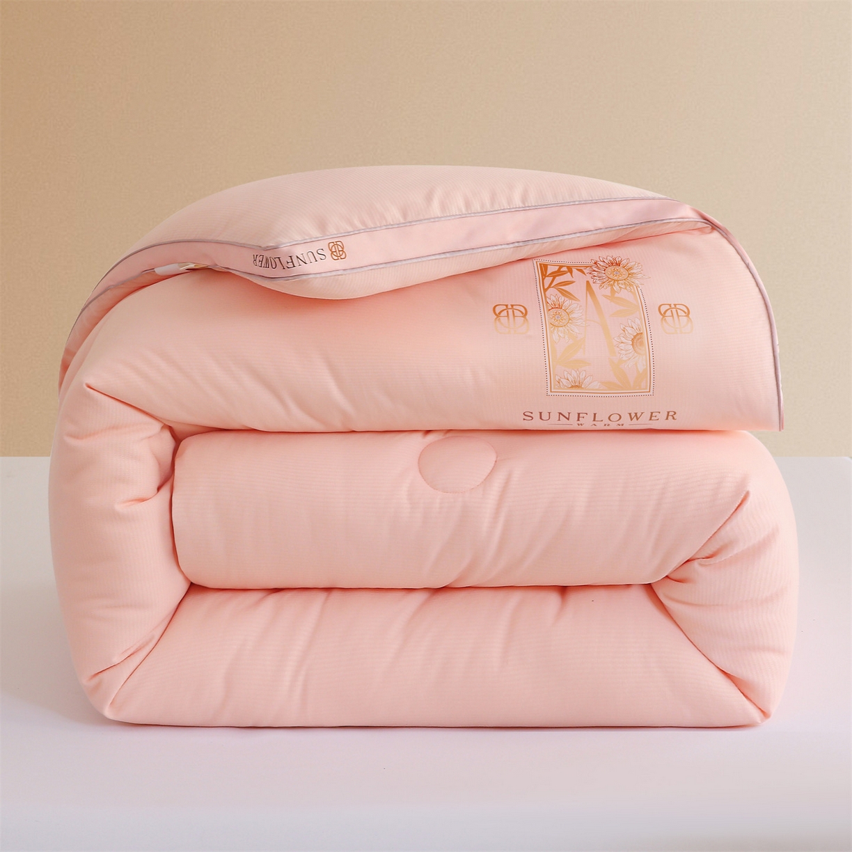 91家纺网 家纺一手货源 找家纺 宝士康家纺 2025新品10A抗菌立体向阳春秋被/冬被/被芯/跨境/外贸-金阙朝岚 金阙朝岚-粉色