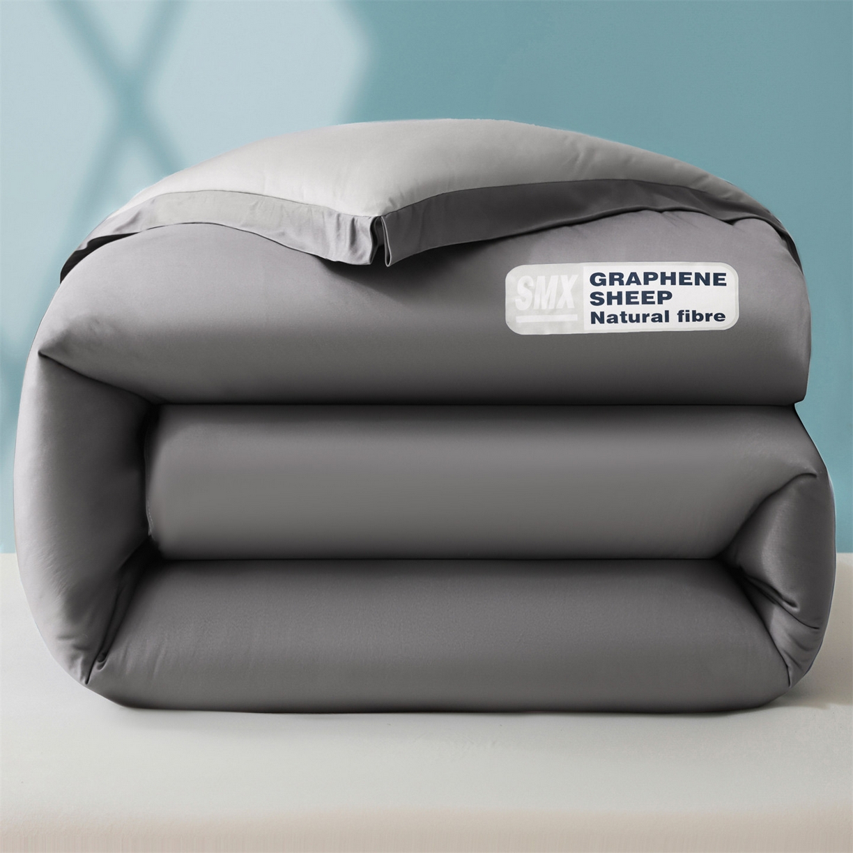 91家纺网 家纺一手货源 找家纺 宝士康家纺 2025新品亚朵同款双盖春秋被/被芯/跨境/外贸-墨烯引力 墨烯引力-灰色