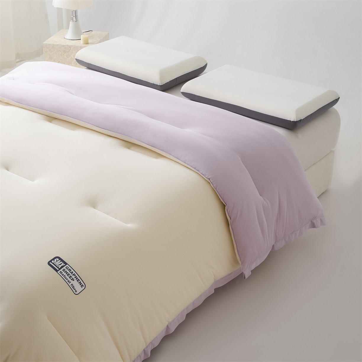 91家纺网 家纺一手货源 找家纺 宝士康家纺 2025新品亚朵同款双盖春秋被/被芯/跨境/外贸-墨烯引力 墨烯引力-粉色