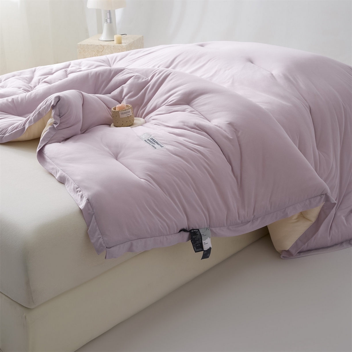 91家纺网 家纺一手货源 找家纺 宝士康家纺 2025新品亚朵同款双盖春秋被/被芯/跨境/外贸-墨烯引力 墨烯引力-粉色