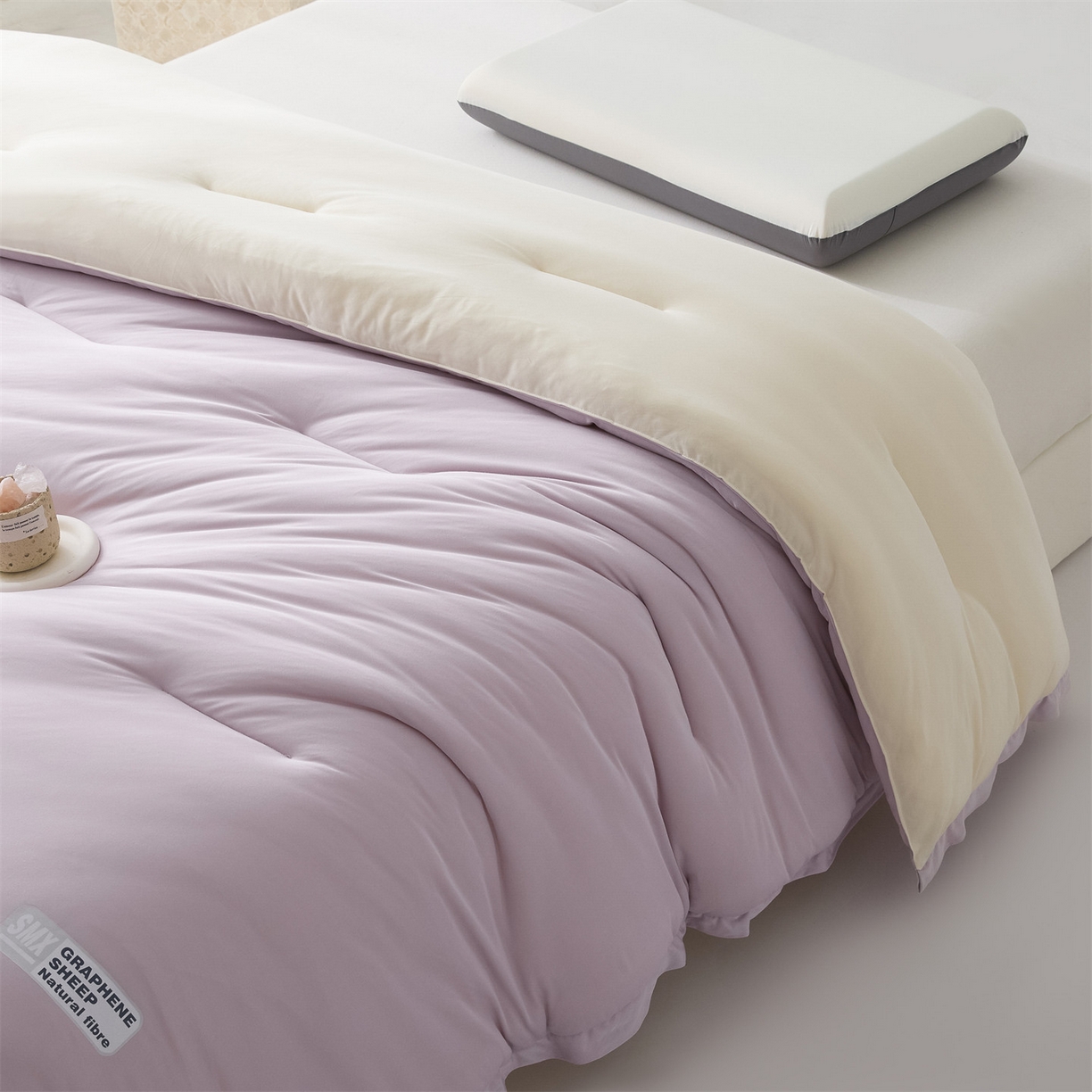 91家纺网 家纺一手货源 找家纺 宝士康家纺 2025新品亚朵同款双盖春秋被/被芯/跨境/外贸-墨烯引力 墨烯引力-粉色