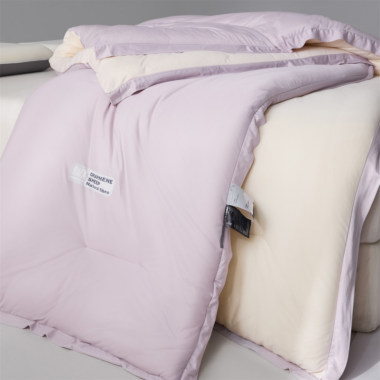 91家纺网 家纺一手货源 找家纺 宝士康家纺 2025新品亚朵同款双盖春秋被/被芯/跨境/外贸-墨烯引力 墨烯引力-粉色