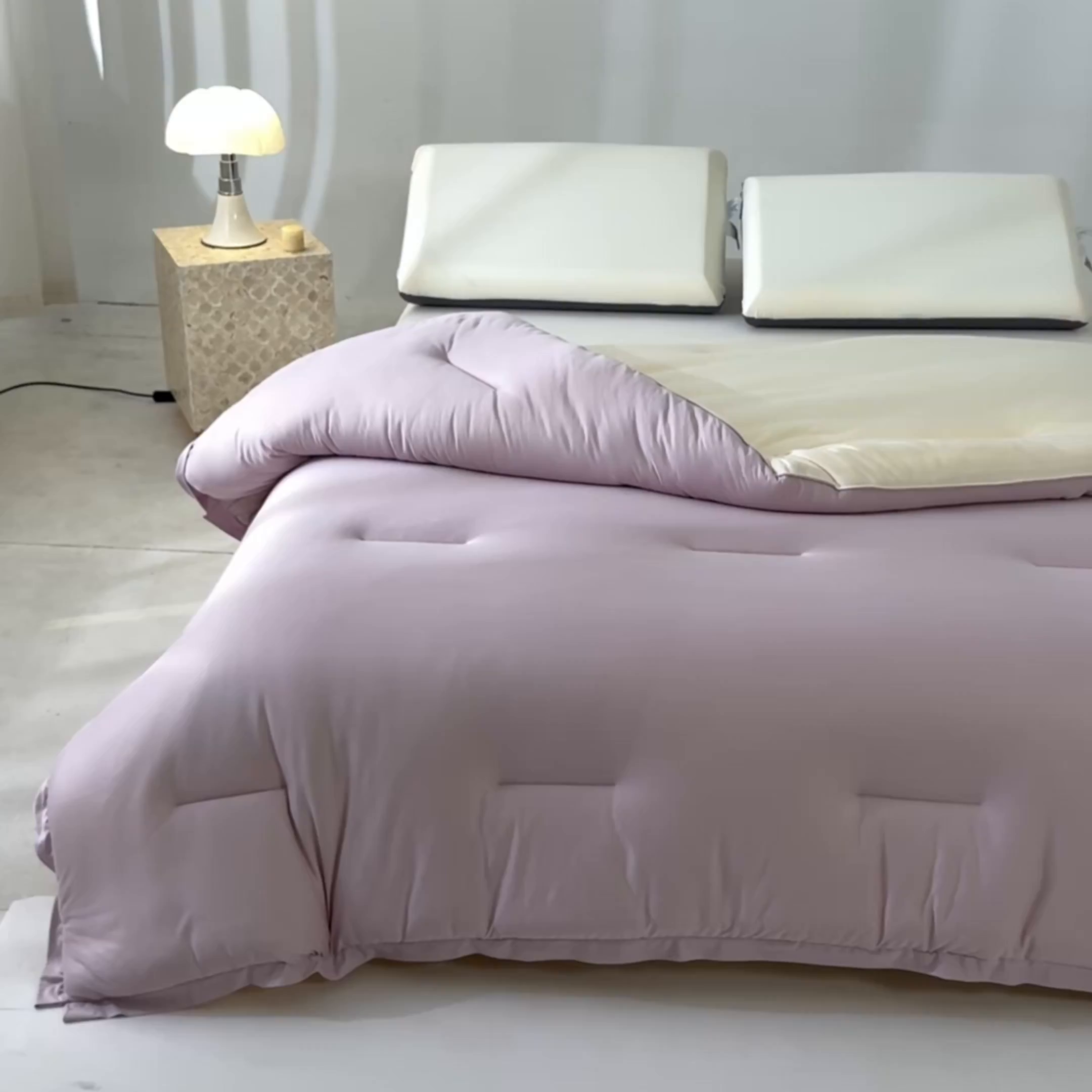 91家纺网 家纺一手货源 找家纺 宝士康家纺 2025新品亚朵同款双盖春秋被/被芯/跨境/外贸-墨烯引力 墨烯引力-粉色