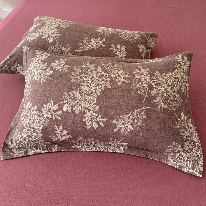 91家纺网 家纺一手货源 找家纺 韩约家纺 2025秋冬加厚1双层刺绣花边床单款棉麻四件套 千寻