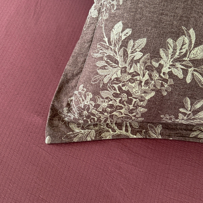 91家纺网 家纺一手货源 找家纺 韩约家纺 2025秋冬加厚1双层刺绣花边床单款棉麻四件套 千寻