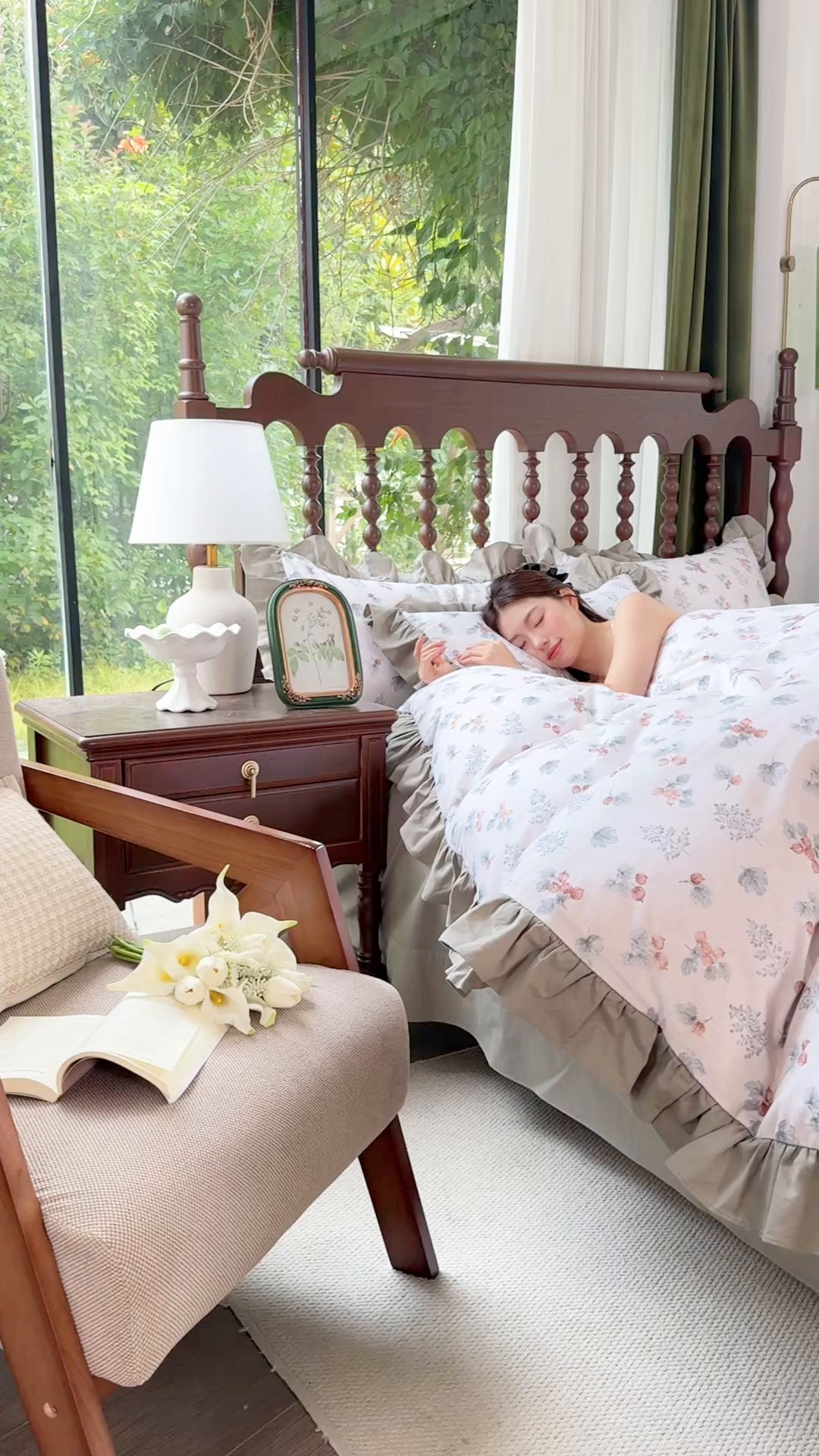 91家纺网 家纺一手货源 找家纺 （总）由丽家纺 2025新款法式花边款全棉纯棉磨毛四件套