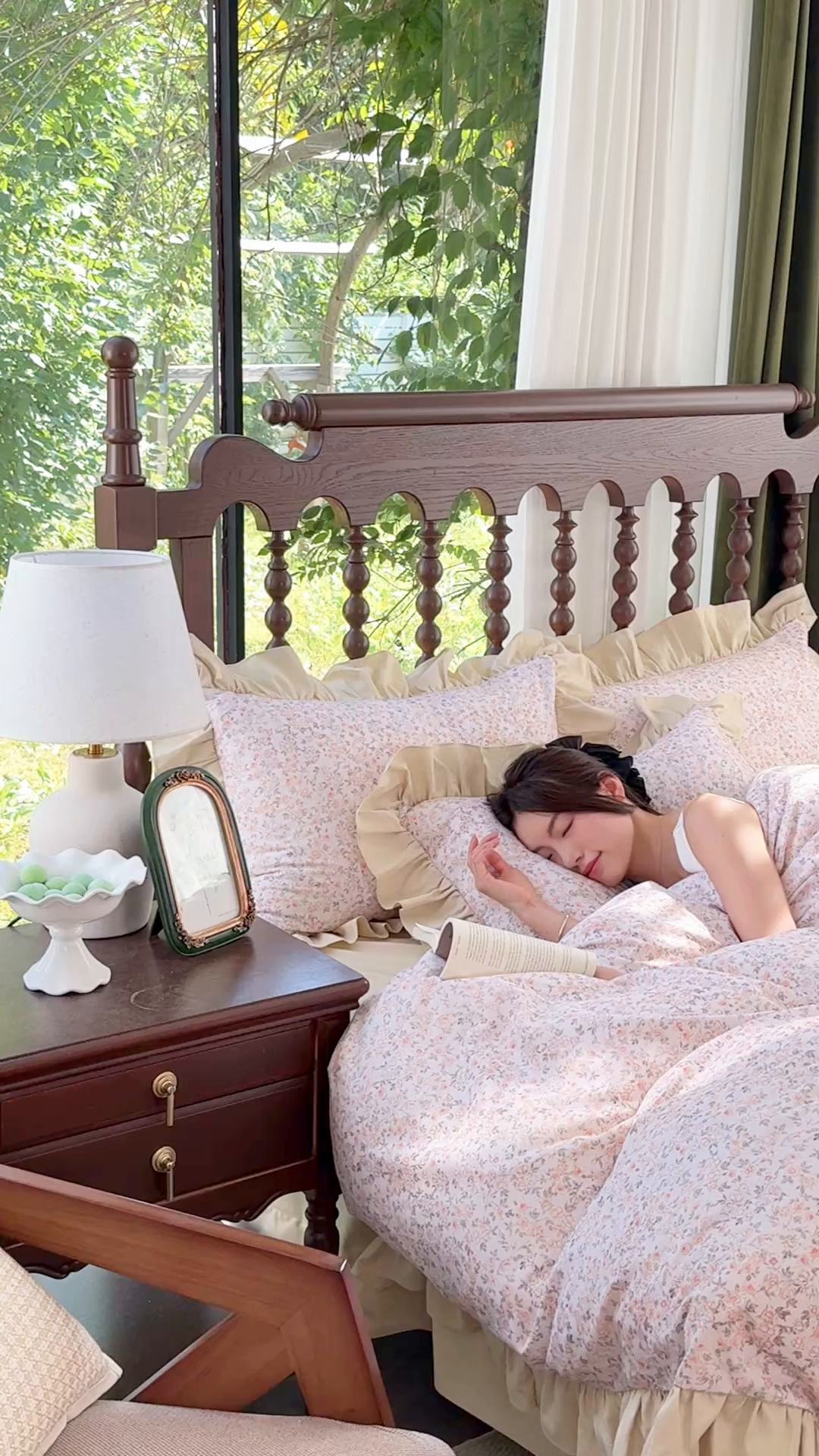 91家纺网 家纺一手货源 找家纺 （总）由丽家纺 2025新款法式花边款全棉纯棉磨毛四件套