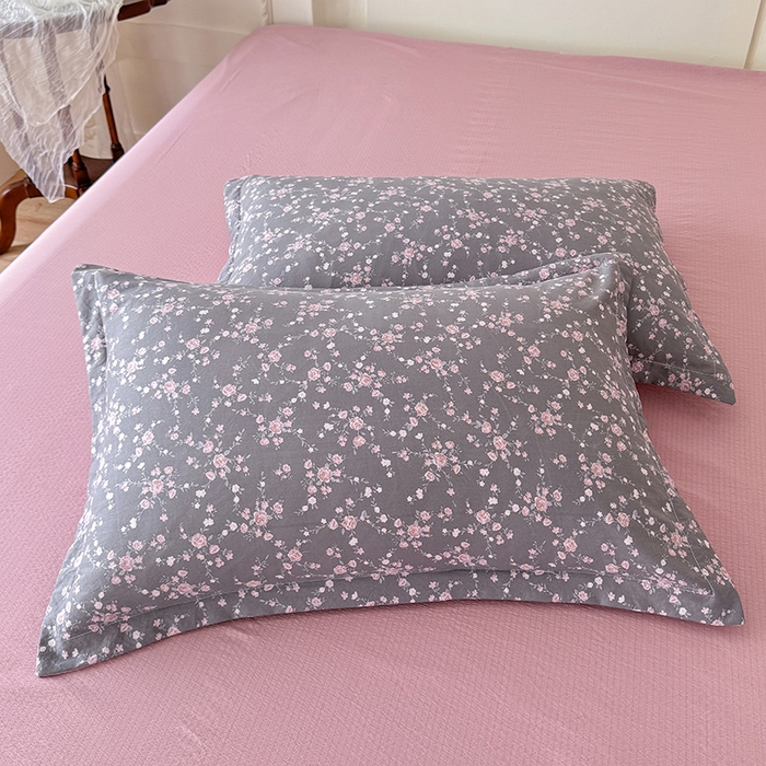 91家纺网 家纺一手货源 找家纺 韩约家纺 2025秋冬加厚1双层刺绣花边床单款棉麻四件套 婉婷