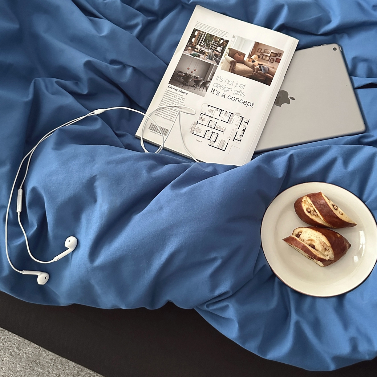 91家纺网 家纺一手货源 找家纺 柚可家居 2025新款40支色织水洗棉四件套-深海秘境第二组 深海秘境（枕套细灰条纹+白色）