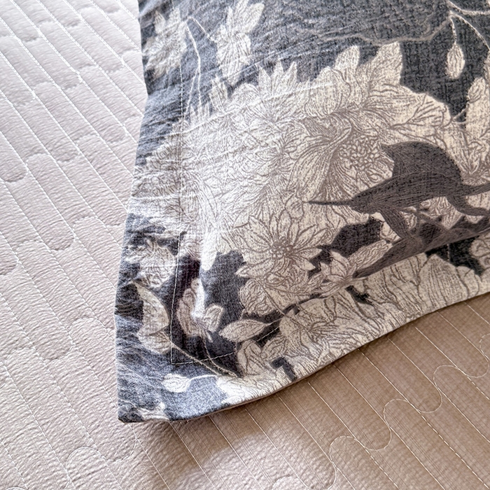 91家纺网 家纺一手货源 找家纺 韩约家纺 2025秋冬加厚1双层刺绣花边床单款棉麻四件套 玉环