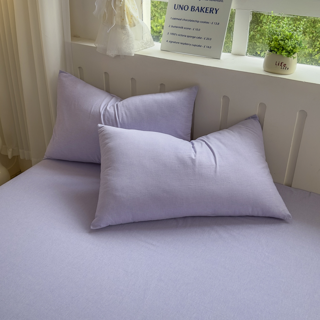 91家纺网 家纺一手货源 找家纺 （总）晚依家纺 2025新款A类全棉色织水洗棉四件套纯棉格子纯色枕套单枕套枕套单件