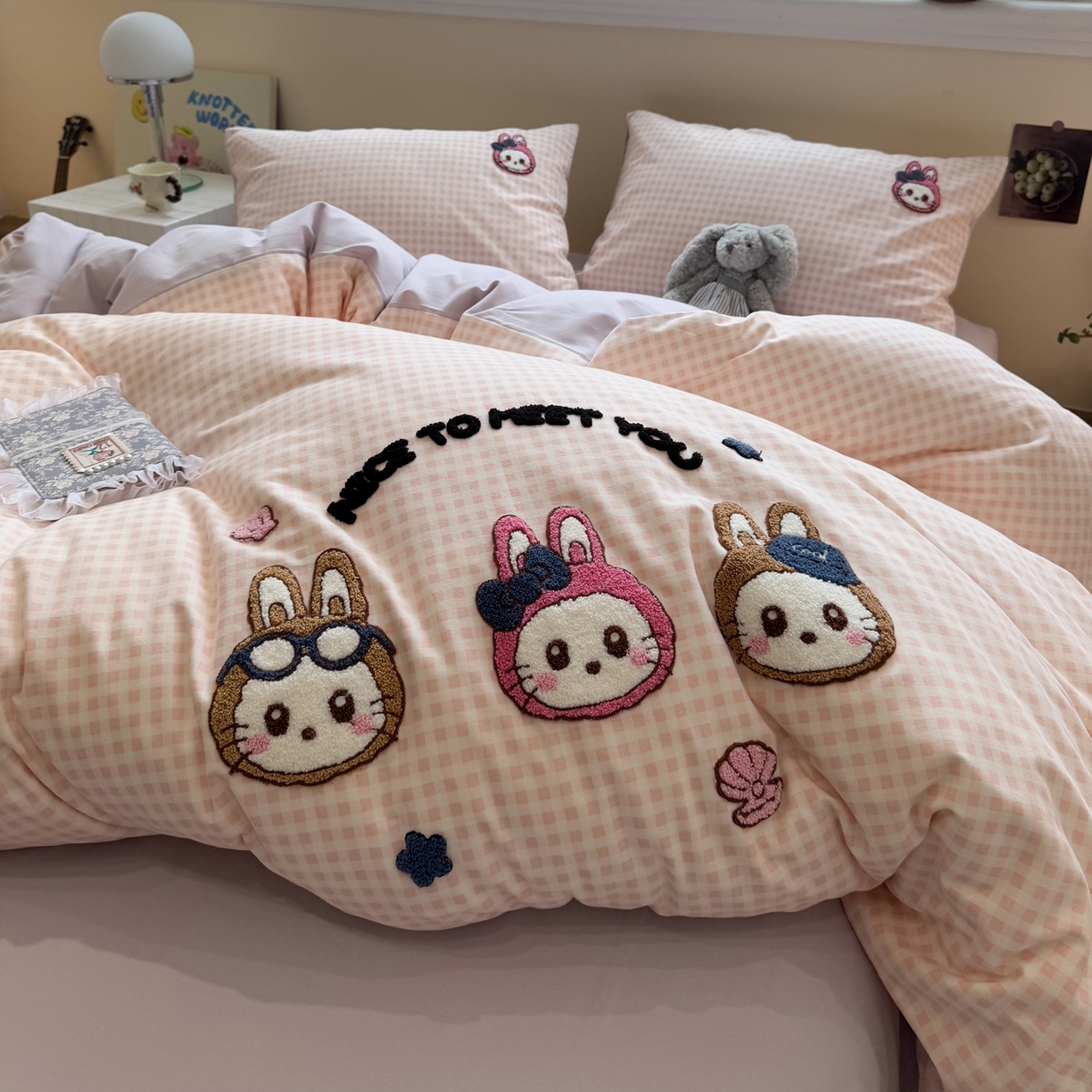 91家纺网 家纺一手货源 找家纺 （总）雅居纺家纺 2025新款全棉纯棉磨毛毛巾绣四件套