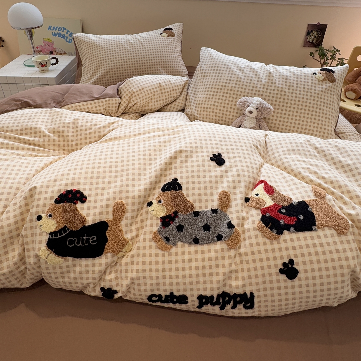 91家纺网 家纺一手货源 找家纺 （总）雅居纺家纺 2025新款全棉纯棉磨毛毛巾绣四件套