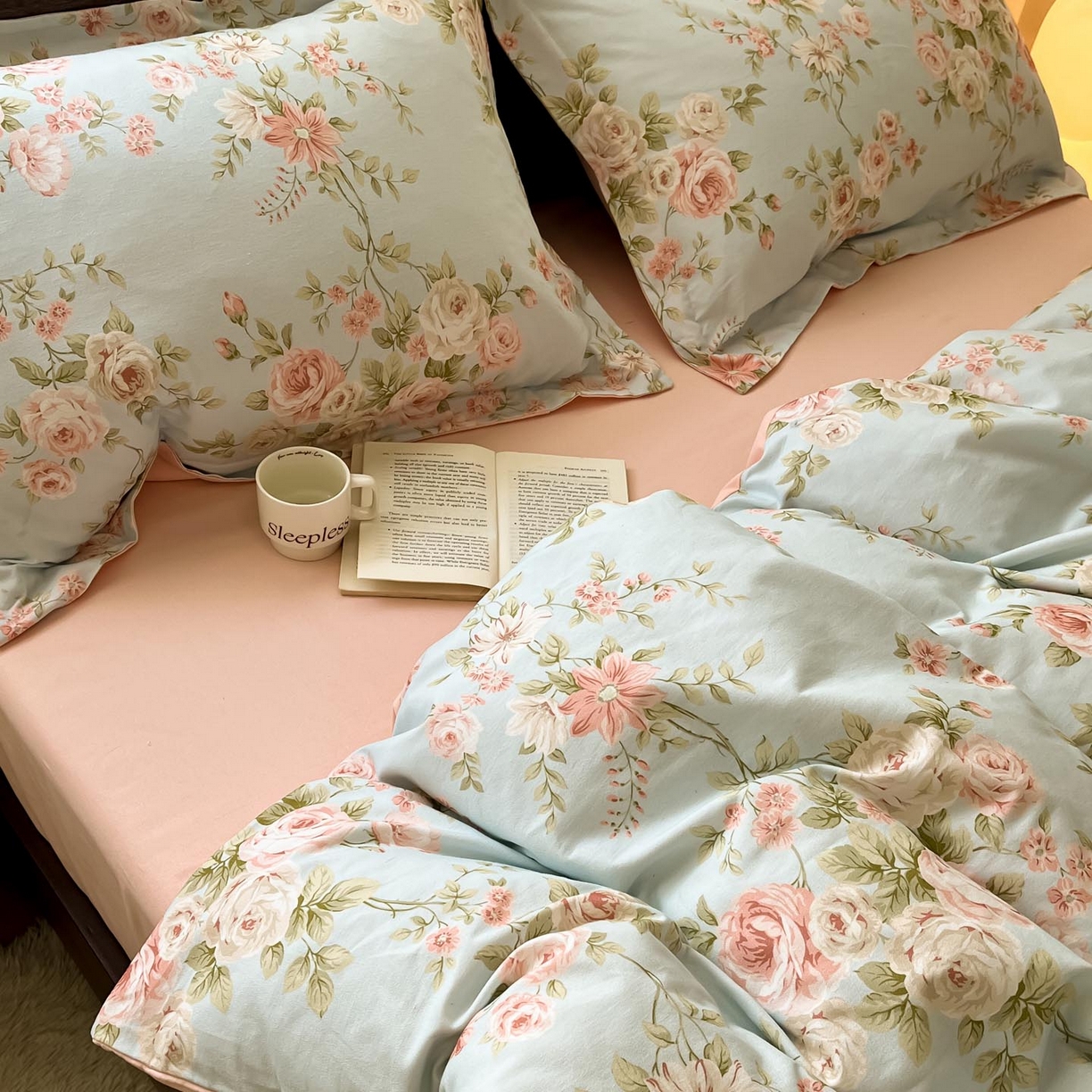 91家纺网 家纺一手货源 找家纺 （总）涵宸家纺 2025新款加厚全棉磨毛印花四件套--罗马系列 场景一