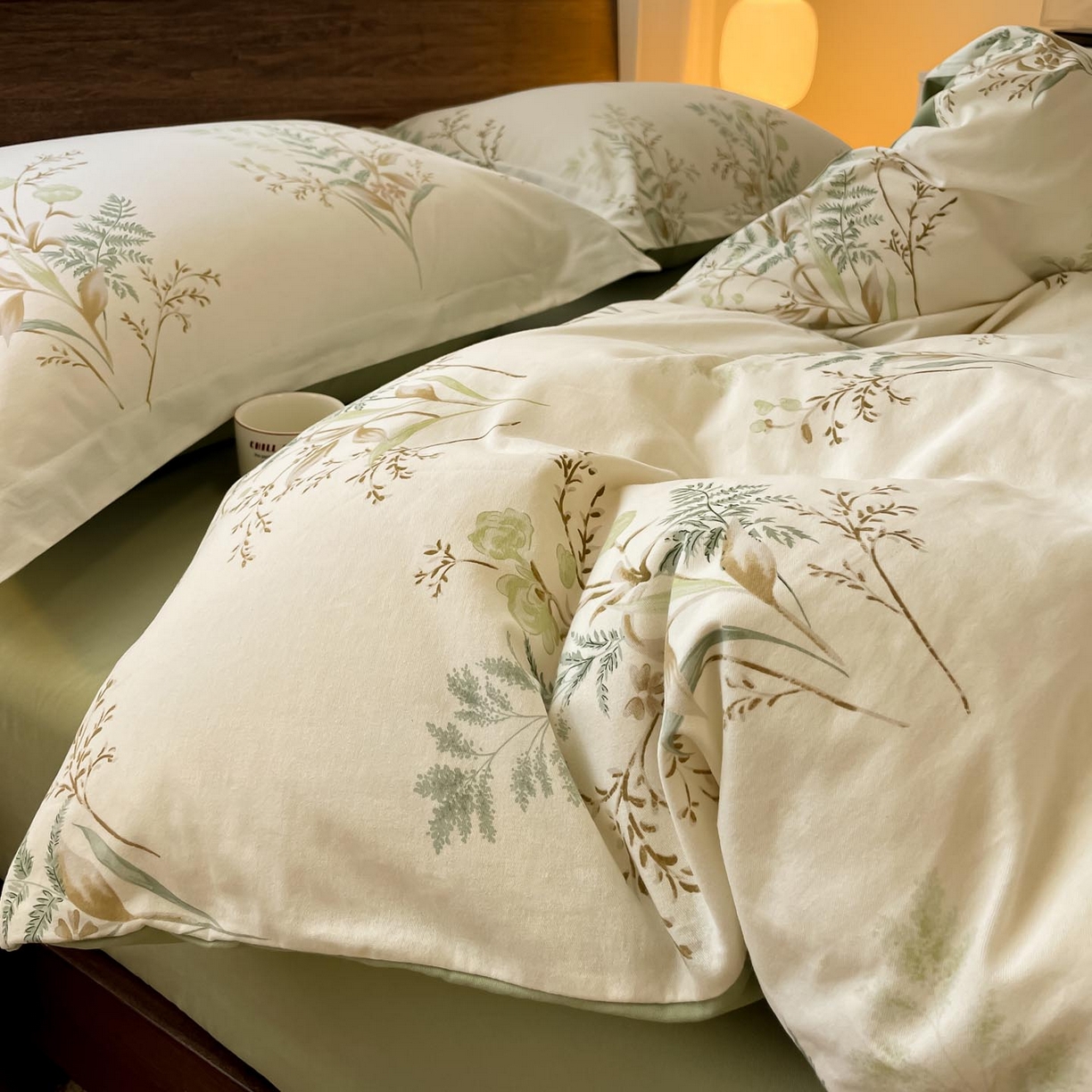 91家纺网 家纺一手货源 找家纺 （总）涵宸家纺 2025新款加厚全棉磨毛印花四件套--罗马系列 场景一