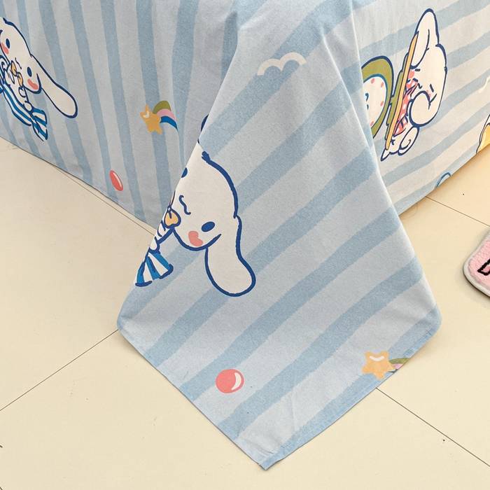 91家纺网 家纺一手货源 找家纺 雅居纺家纺 2025新款全棉纯棉磨毛三丽鸥毛巾绣四件套 星星玉桂狗