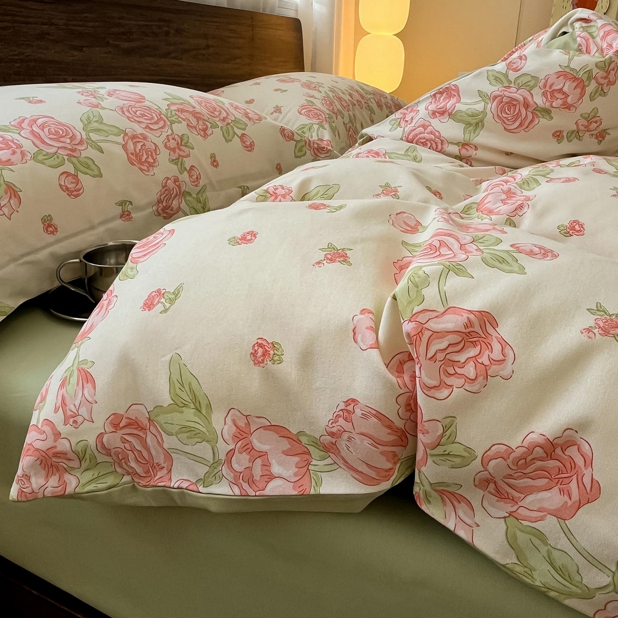 91家纺网 家纺一手货源 找家纺 （总）涵宸家纺 2025新款加厚全棉磨毛印花四件套--罗马系列 场景一