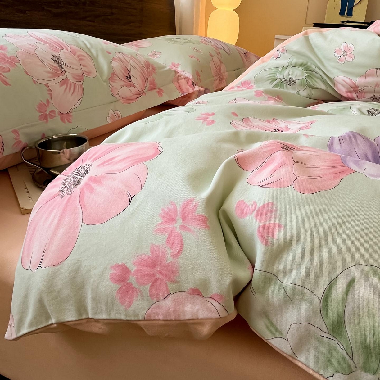 91家纺网 家纺一手货源 找家纺 （总）涵宸家纺 2025新款加厚全棉磨毛印花四件套--罗马系列 场景一