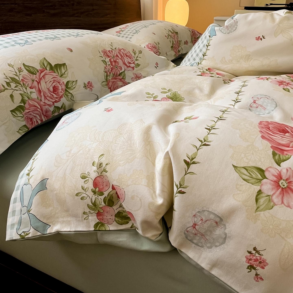 91家纺网 家纺一手货源 找家纺 （总）涵宸家纺 2025新款加厚全棉磨毛印花四件套--罗马系列 场景一